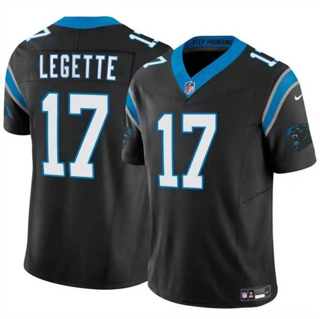 Youth Carolina Panthers #17 Xavier Legette Black 2024 Draft F.U.S.E Vapor Untouchable Limited Stitched Jersey Dzhi